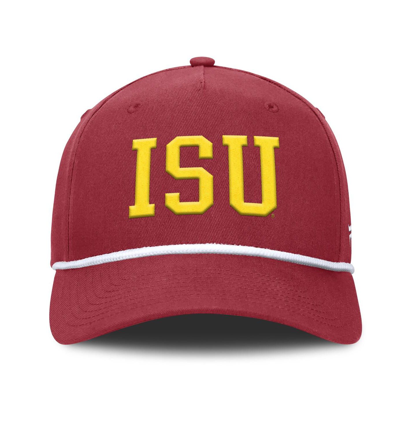 Мужская кепка Fanatics Cardinal Iowa State Cyclones Foul Ball Rope Adjustable Hat — фото 2