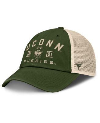 Fanatics - Men's  Olive UConn Huskies OHT Military Appreciation Frontier Trucker Adjustable Hat