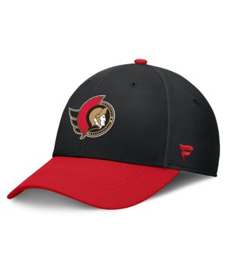 Fanatics - Men's Black/Red Ottawa Senators Authentic Pro Rink Flex Hat