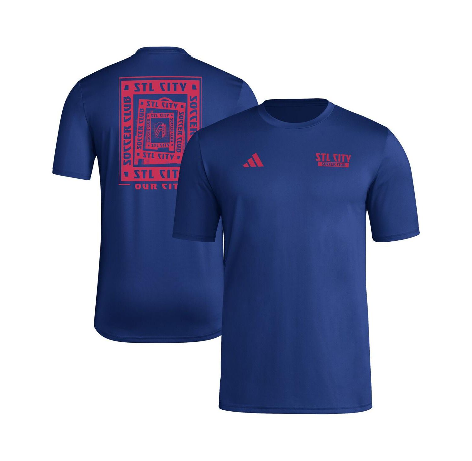 Men's Navy St. Louis City SC Local Wrap T-Shirt