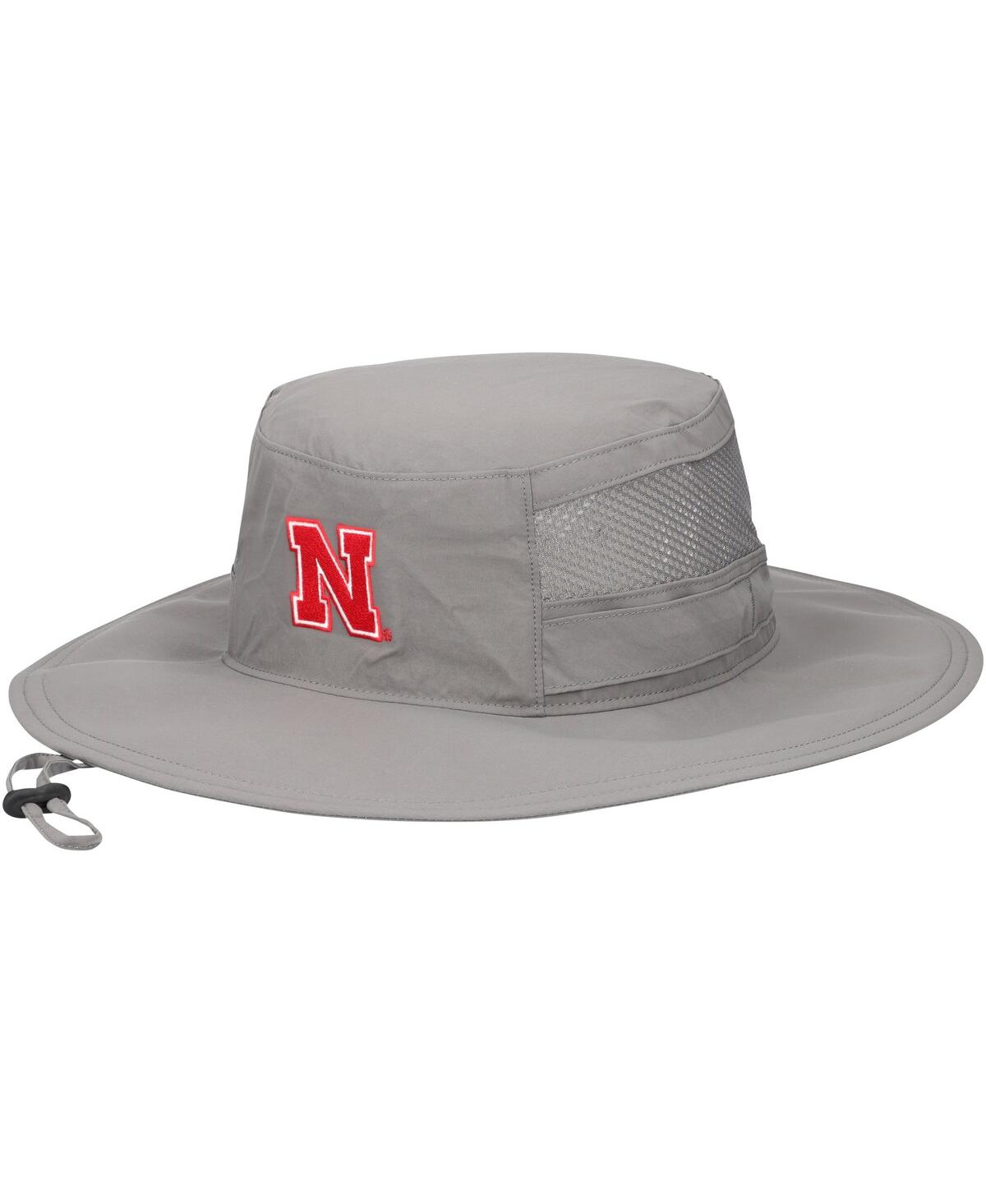 Men's Gray Nebraska Huskers Bora Bora Iii Omni-Shade Booney Hat - Gray