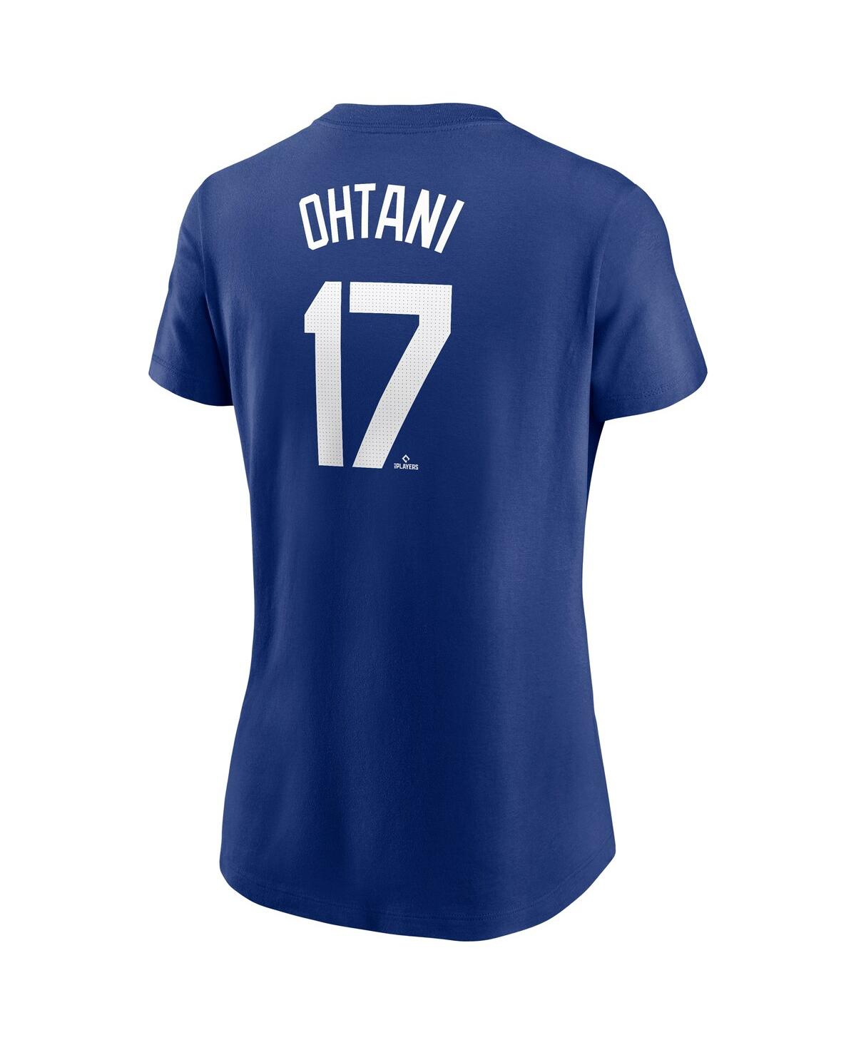 Nike Women's Shohei Ohtani Royal Los Angeles Dodgers 2024 Fuse Name Number T-shirt In Royal