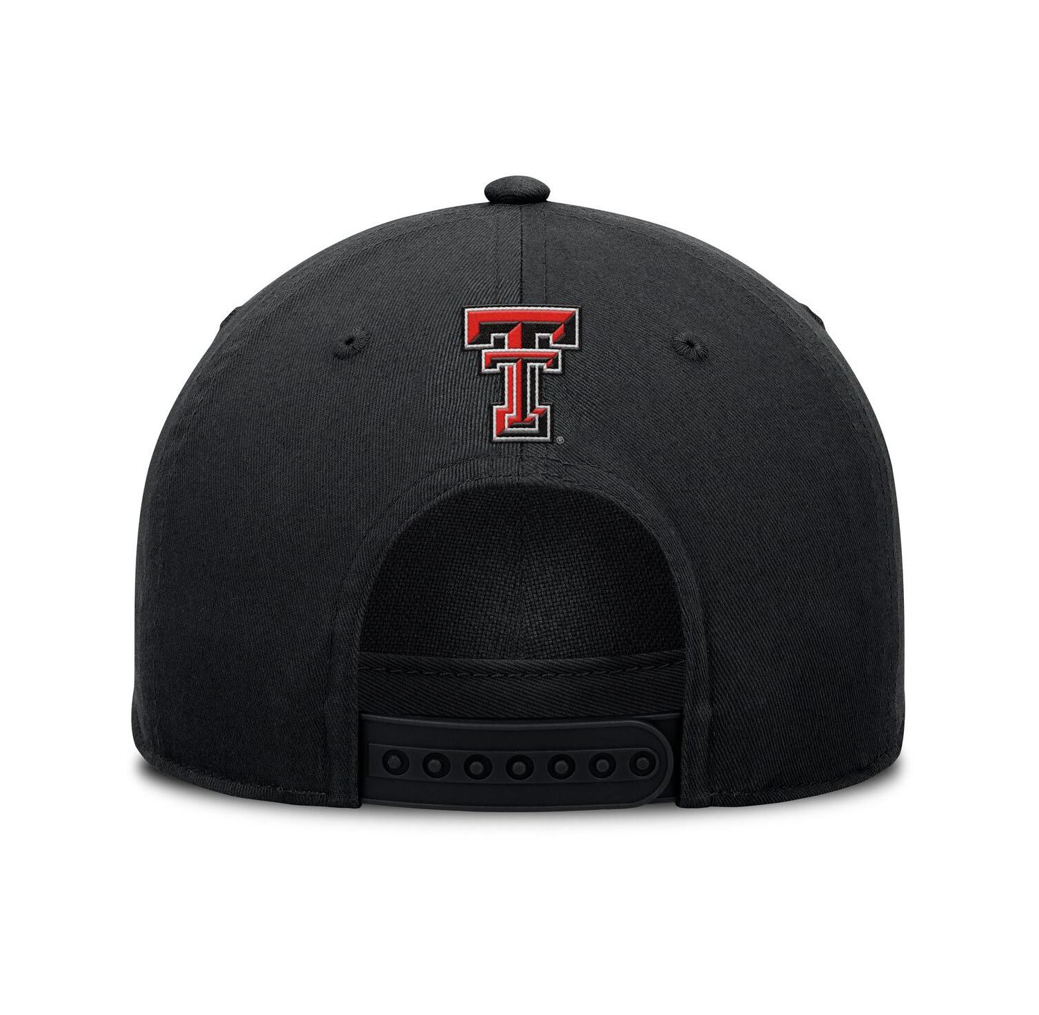 Men's Black Texas Tech Red Raiders Foul Ball Rope Adjustable Hat