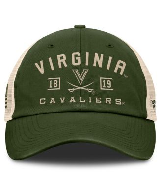 Men's Olive Virginia Cavaliers OHT Military Appreciation Frontier Trucker Adjustable Hat