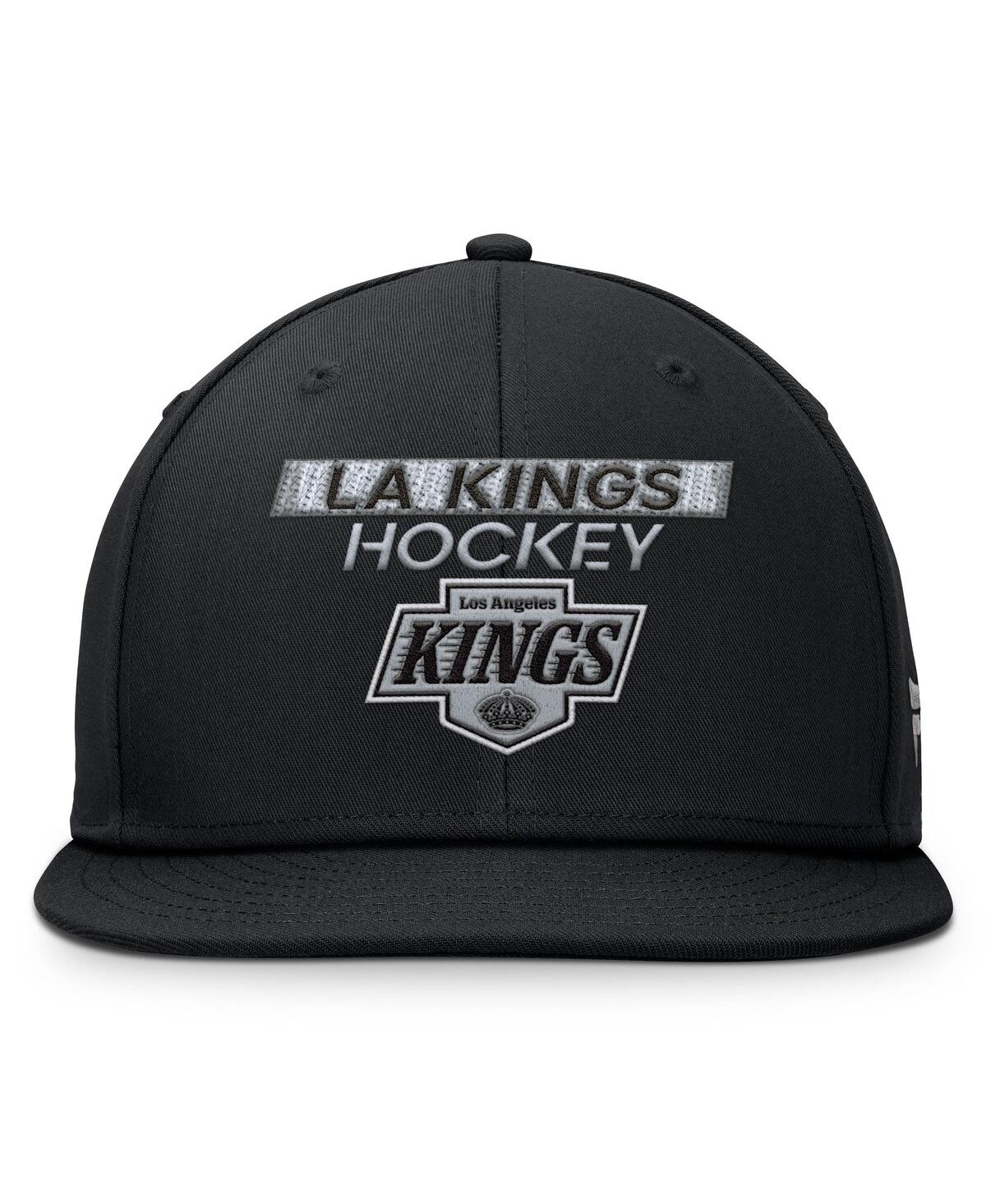 Fanatics Men's Black Los Angeles Kings Authentic Pro Prime Snapback Hat In Black