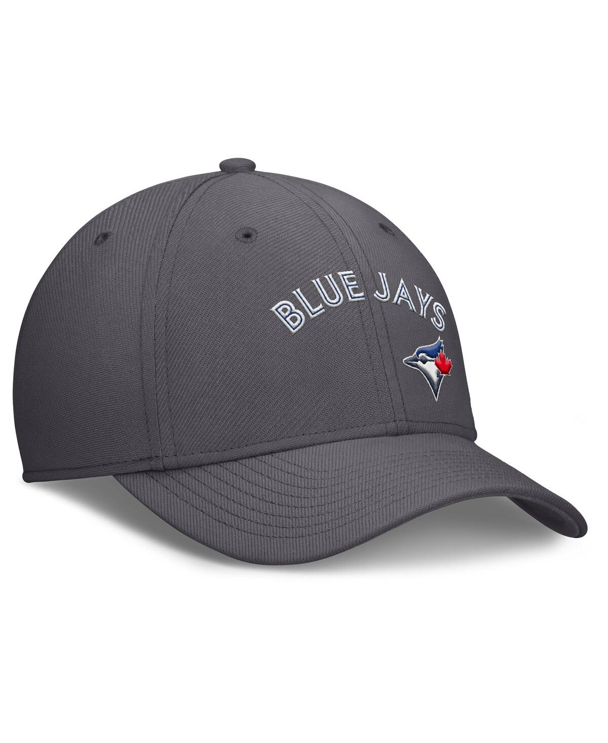 Nike Men's Gray Toronto Blue Jays Swoosh Performance Flex Hat In Gray