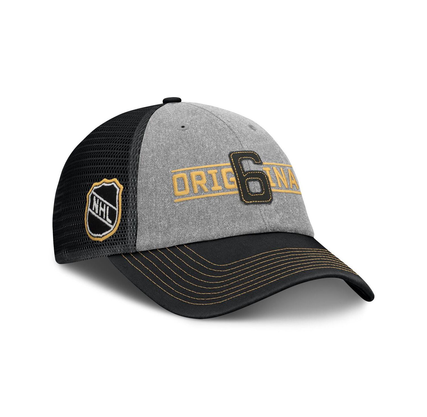 Men's Gray Original 6 Rugged Trucker Adjustable Hat