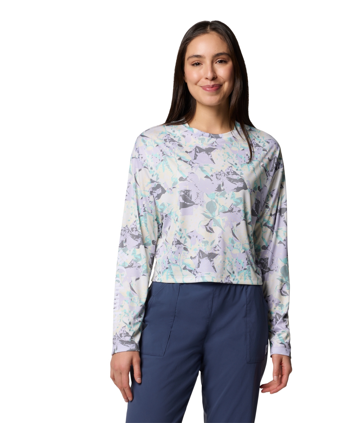 Women's Super Tidal Light Long-Sleeve Top - Tiki Pink Floracamo