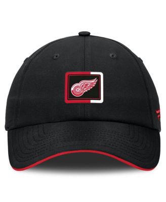Men's Black/Red Detroit Red Wings Authentic Pro Ripstop Adjustable Hat