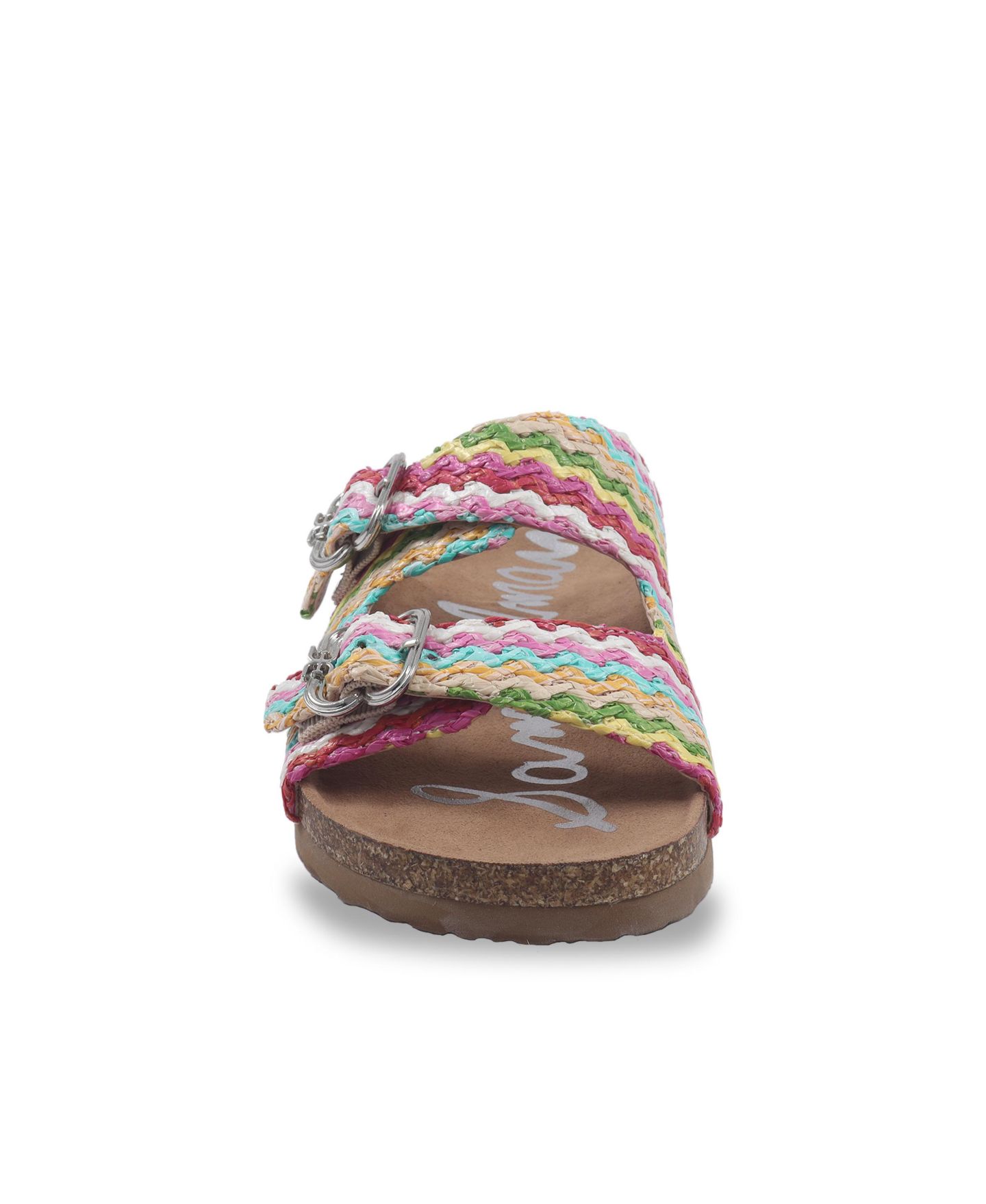 Сандалии Sam Edelman Kenzie Silas Double-Strap Sandals для девочек, цвет: Розовый разноцветный — фото 3