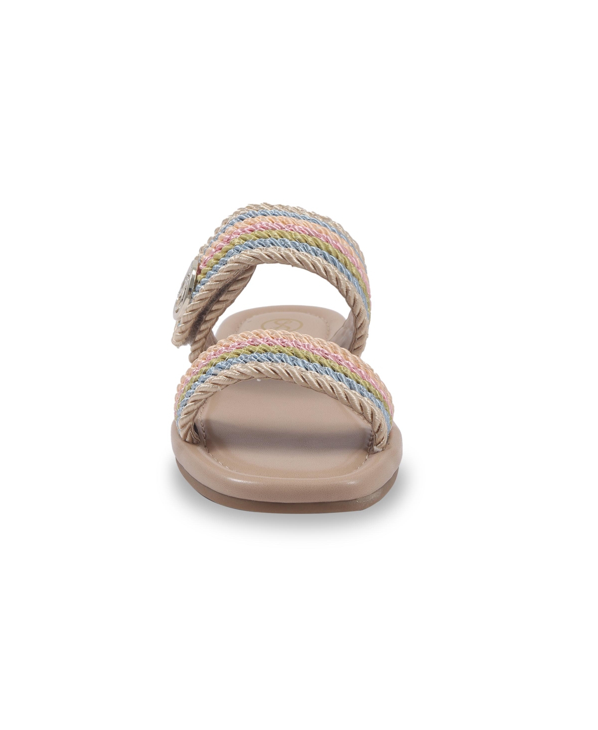 SAM & LIBBY LITTLE AND BIG GIRLS BELLE CORD SLIDE SANDALS 