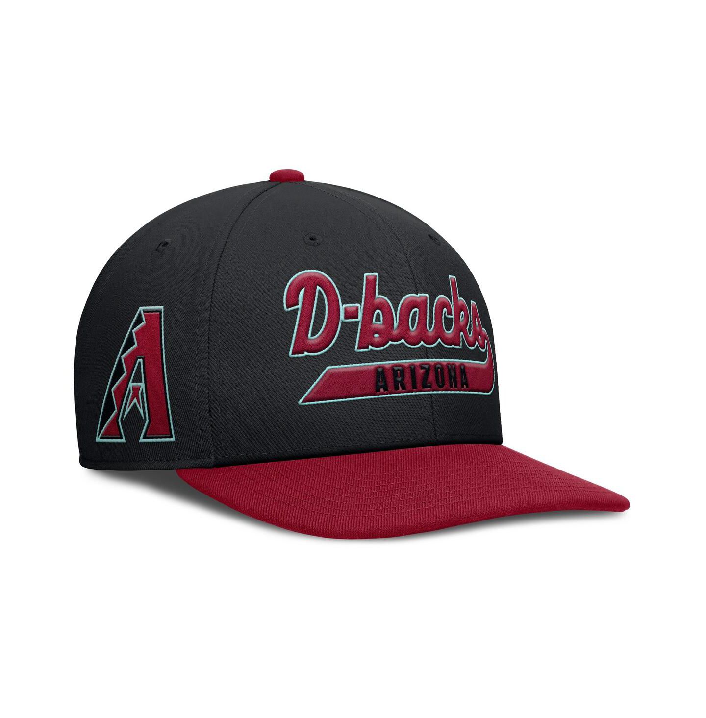 Мужская кепка Nike Black/Red Arizona Diamondbacks Pro Performance Snapback Hat — фото 1