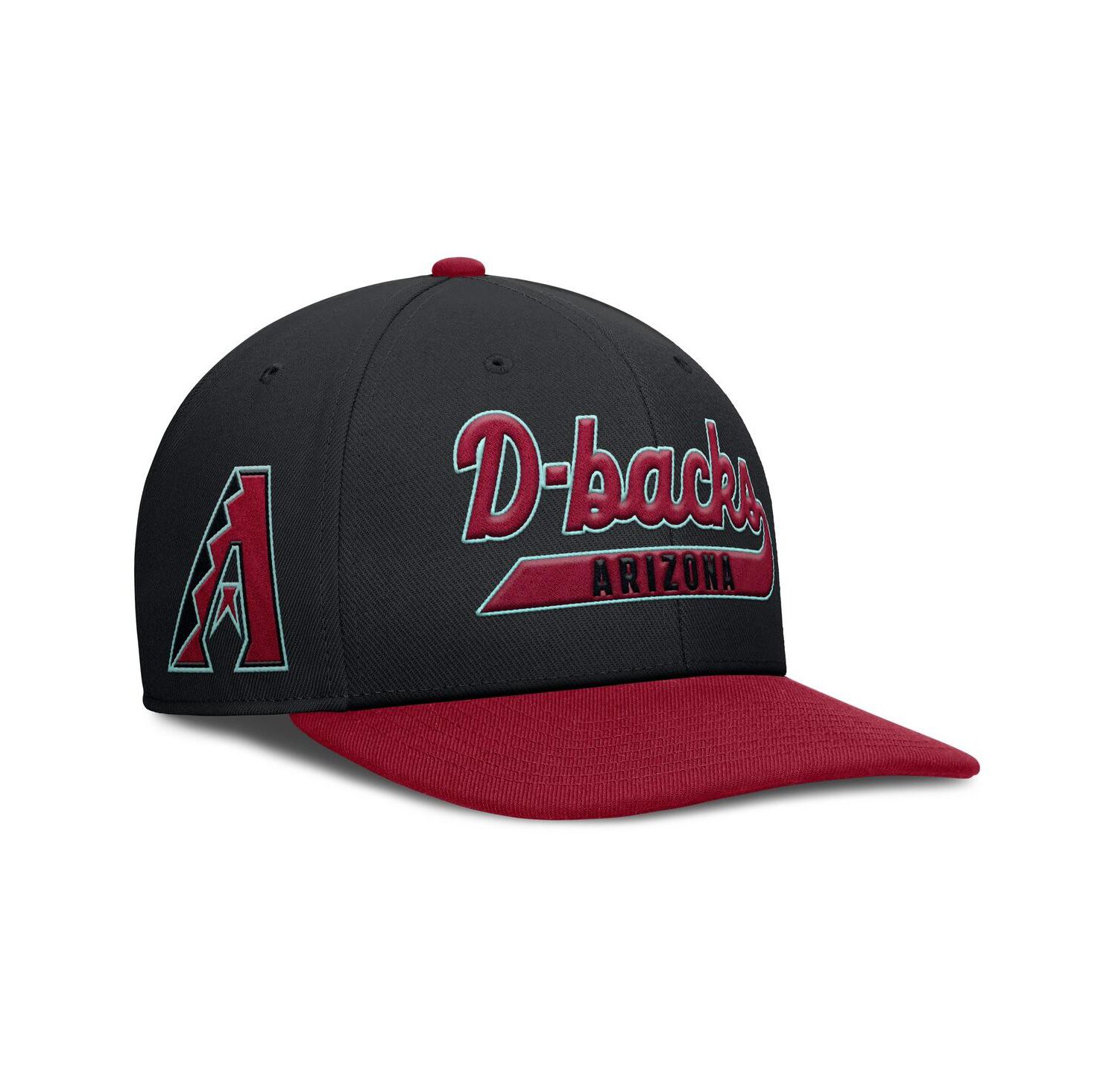 Men's Black/Red Arizona Diamondbacks Pro Performance Snapback Hat