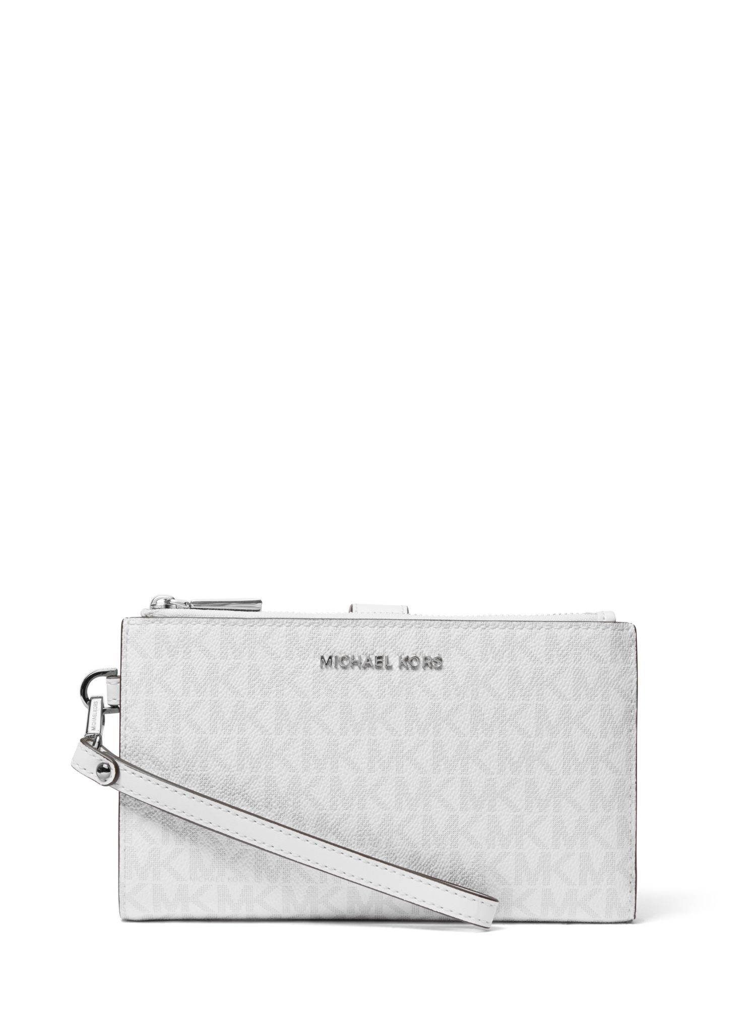 Logo Jet Set Double-Zip Wristlet