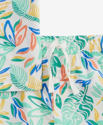 Baby Boys Tropical-Print Shirt & Shorts, 2 Piece Set, Exclusively at Macy's