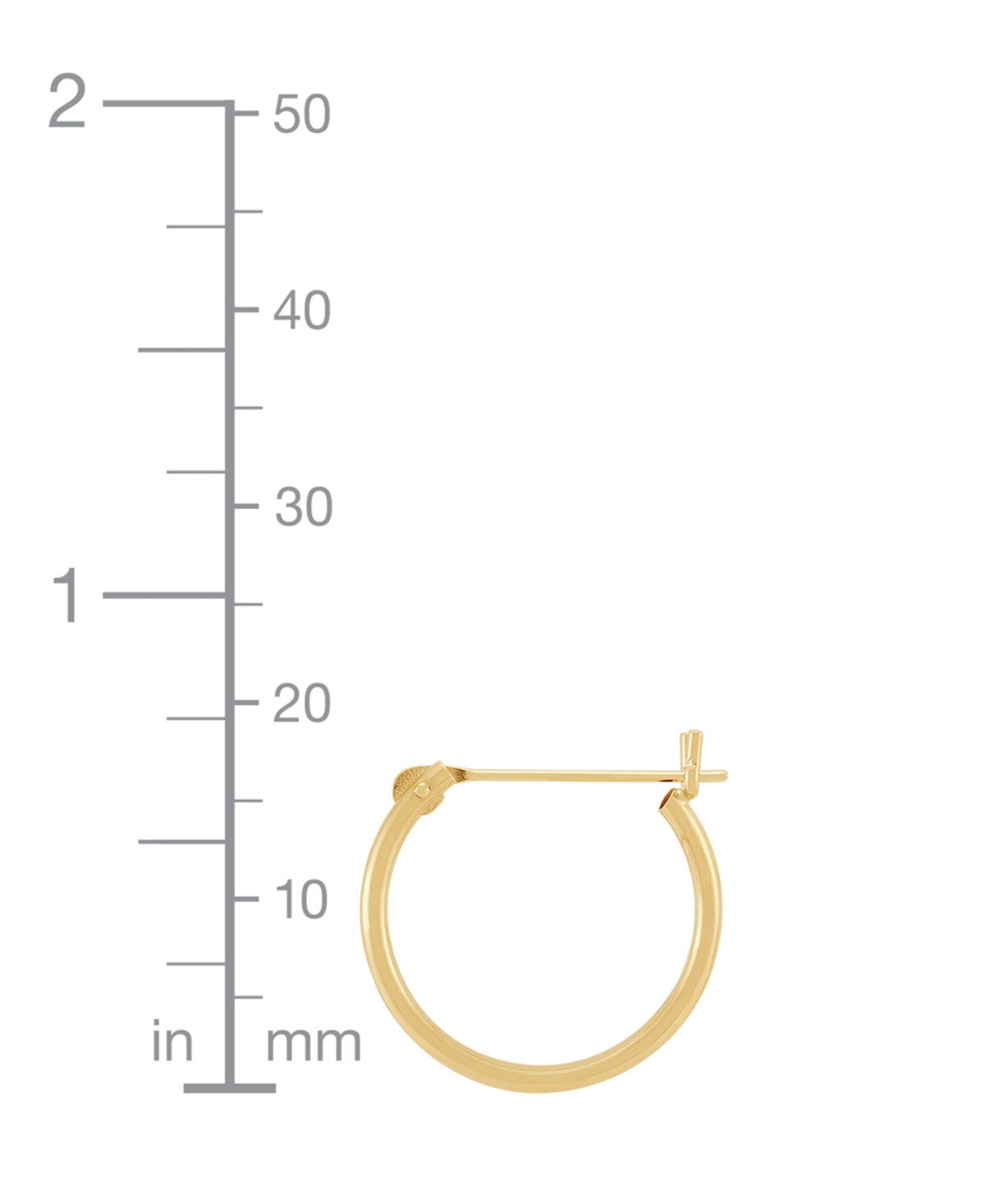 Macy's 2-pc. Set Hoop Earrings In 14k Yellow Gold In Gold