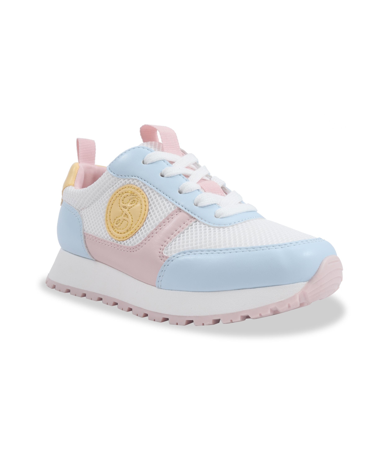 Shop Sam & Libby Little And Big Girls Rosa Randal Casual Athletic Sneakers In Light Blue