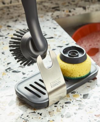 SinkTech 3-Piece Dish Brush Sponge Set with Storage Stand