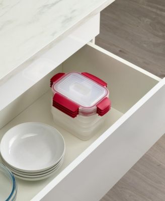 Nest Lock 8-Piece Rectangular Food Storage Container Set