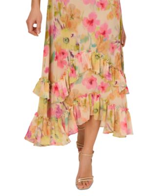Women's Ruffled High-Low Dress