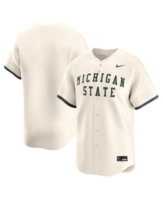 Nike - Men's  Natural Michigan State Spartans College Limited Baseball Jersey
