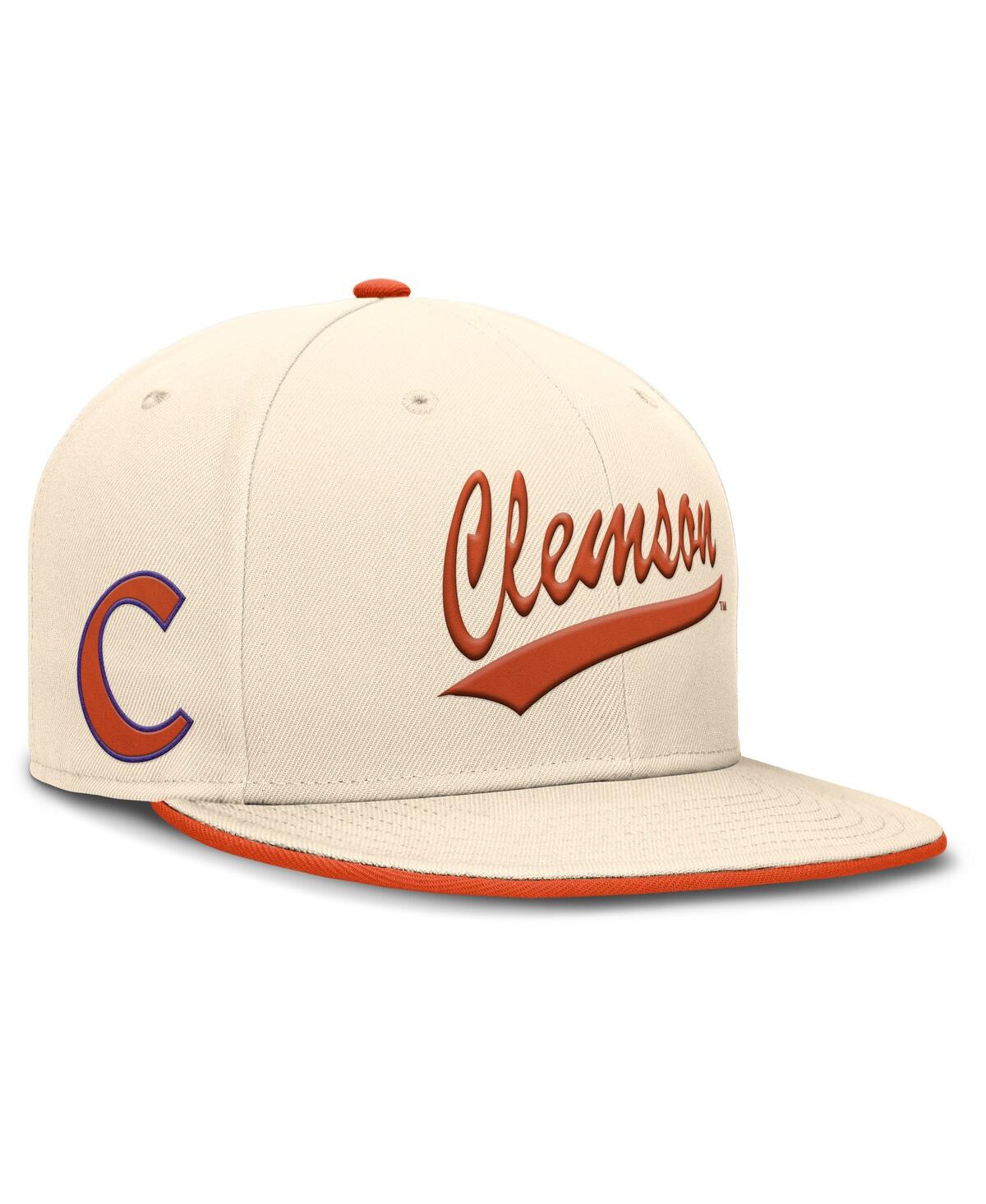 Nike Men's Natural Clemson Tigers Primetime True Performance Fitted Hat In Natural