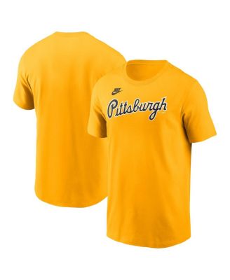 Nike - Men's Gold Pittsburgh Pirates Cooperstown Wordmark T-Shirt