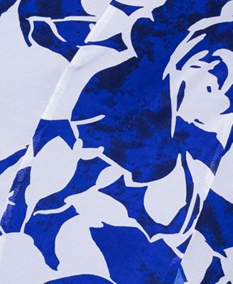 Women's Cowlneck Button-Trim Ruffled Gown