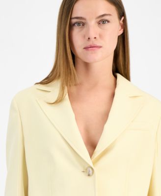 Women's Cropped One-Button Blazer
