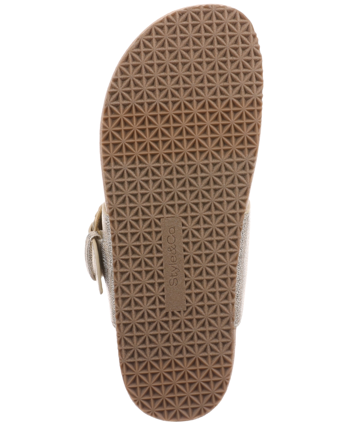 Style & Co Women's Zayaa Flat Sandals, Exclusively At Macy's In Platino