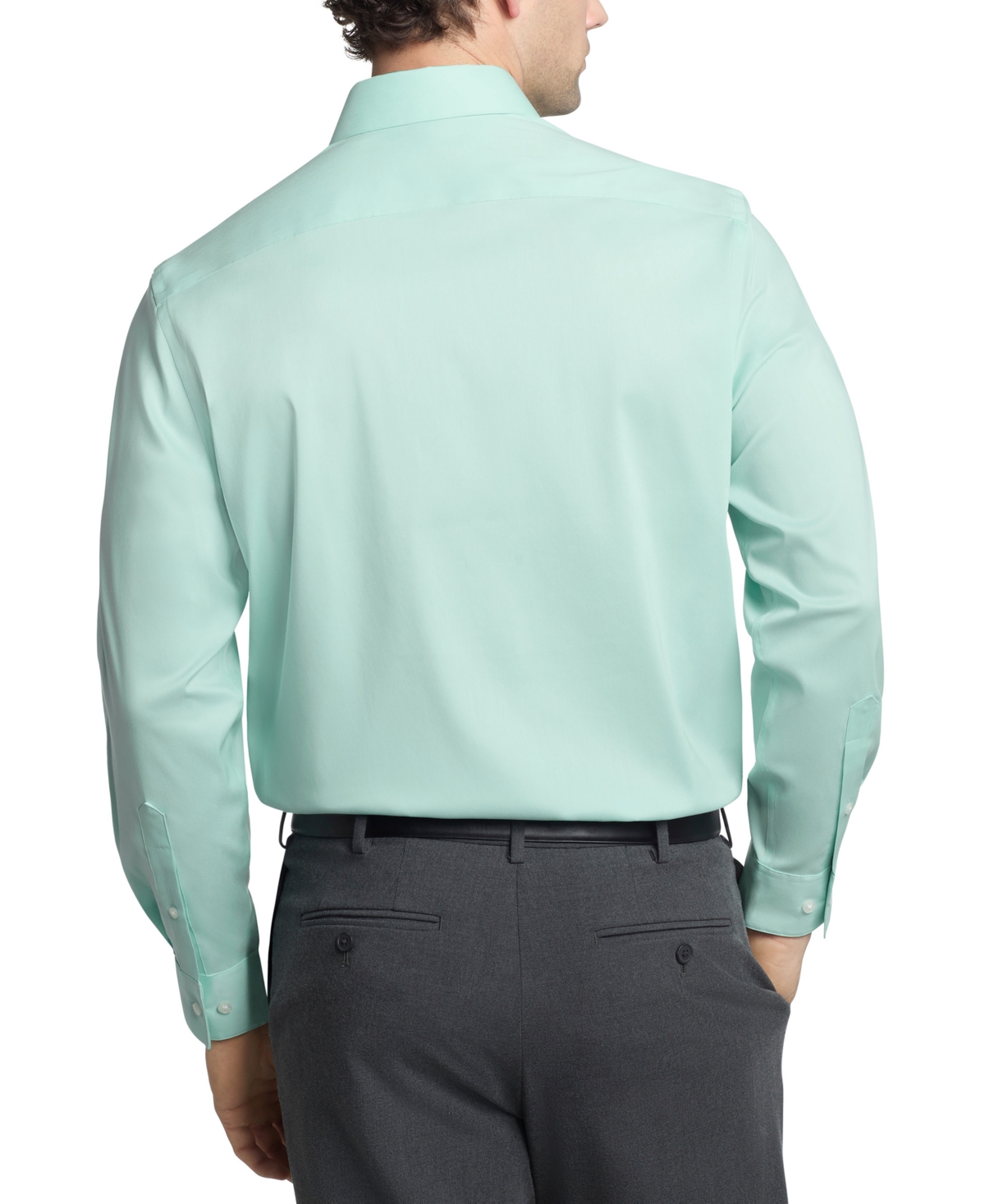 VAN HEUSEN MEN'S REGULAR FIT ULTRA WRINKLE FREE SPREAD COLLAR DRESS SHIRT 