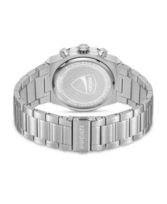 Men's Dress Sport Silver Stainless Steel Watch, 43.5mm