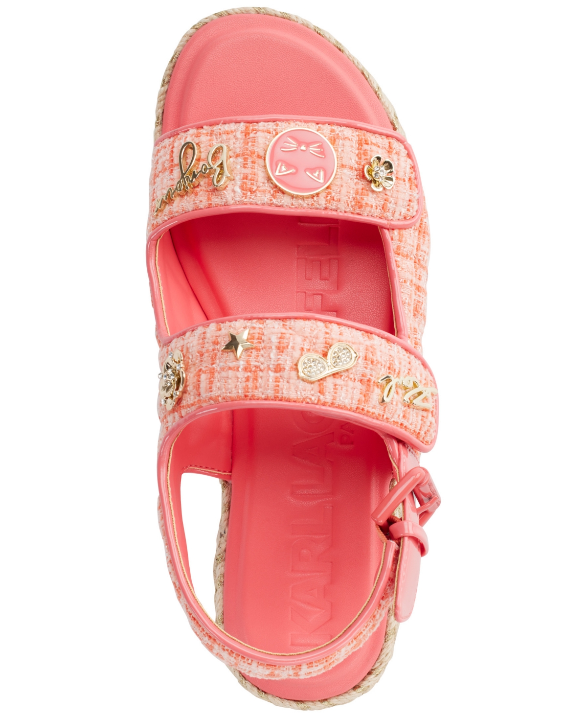 Karl Lagerfeld Paris Charlay Slingback Sandal In Sunset Coral