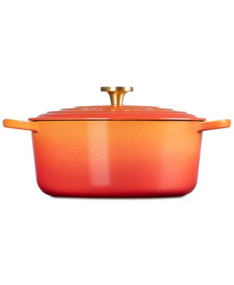 Signature 7.25-Qt. Flamme Dor&eacute;e Round Dutch Oven with Crucible Knob - 100th Anniversary Edition