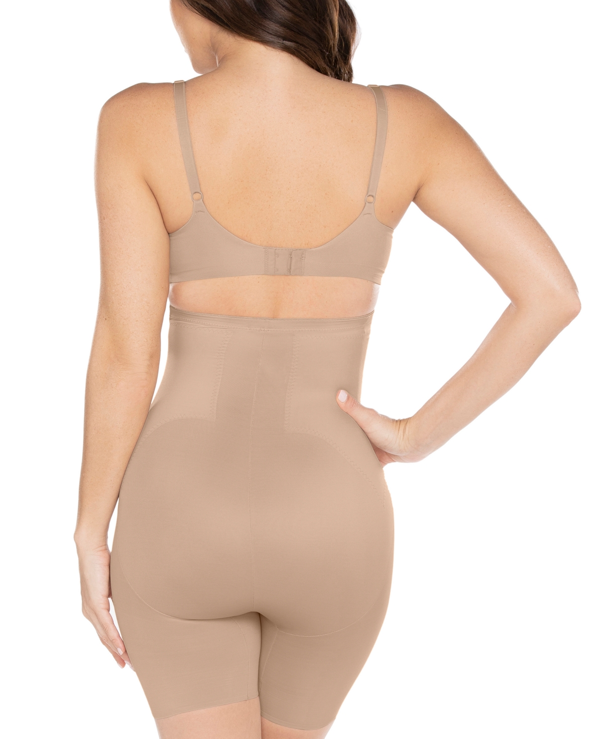 Shop Miraclesuit Women's Extra Firm Tummy-control Flex Fit High-waist Thighslimmer 2909 In Warm Beige