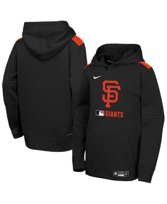 Nike - Big Boys and Girls&nbsp; Black San Francisco Giants Authentic Collection Performance Pullover Hoodie