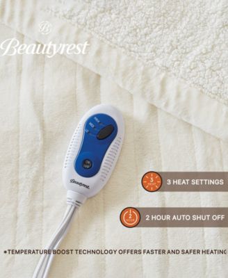 Microlight Electric Reversible Plush to Berber Throw, 60" x 70"