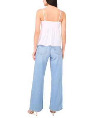 Women's Cotton Tie-Front Camisole