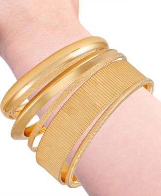 6-Pc. Set Multi Size Polished Bangle Bracelets