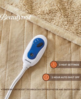 Microlight Electric Reversible Plush to Berber Throw, 60" x 70"