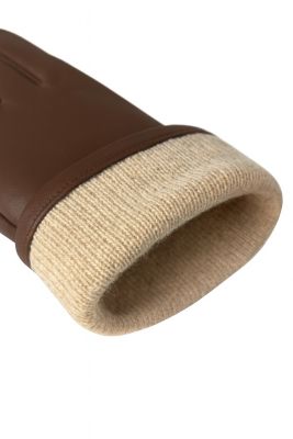 Women`s extra long Premium Lamb Leather Touchscreen Gloves "LOLA Long" Cashmere Lining