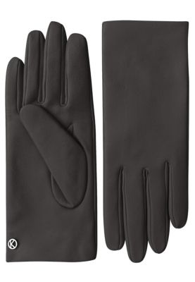 Women`s extra long Premium Lamb Leather Touchscreen Gloves "LOLA Long" Cashmere Lining