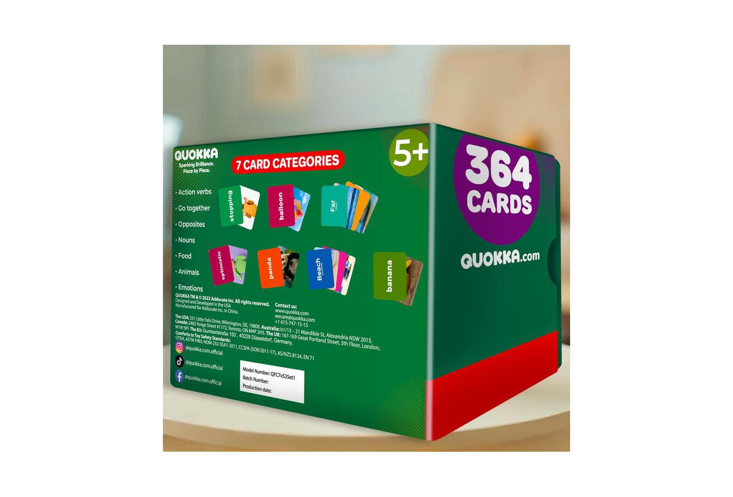 Детские игрушки Quokka High Contrast Preschool Flash Cards, Ages 3+, цвет: A. Vocabulary Builder — фото 7