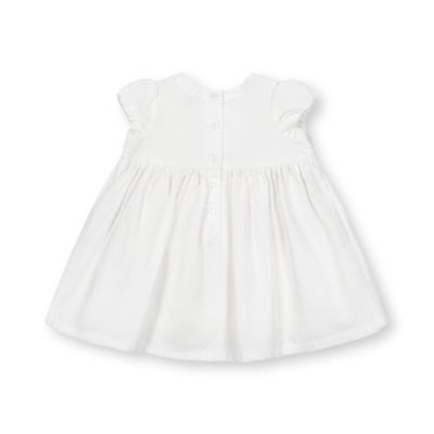 Baby Short Sleeve Special Occasion Linen Pintuck Dress