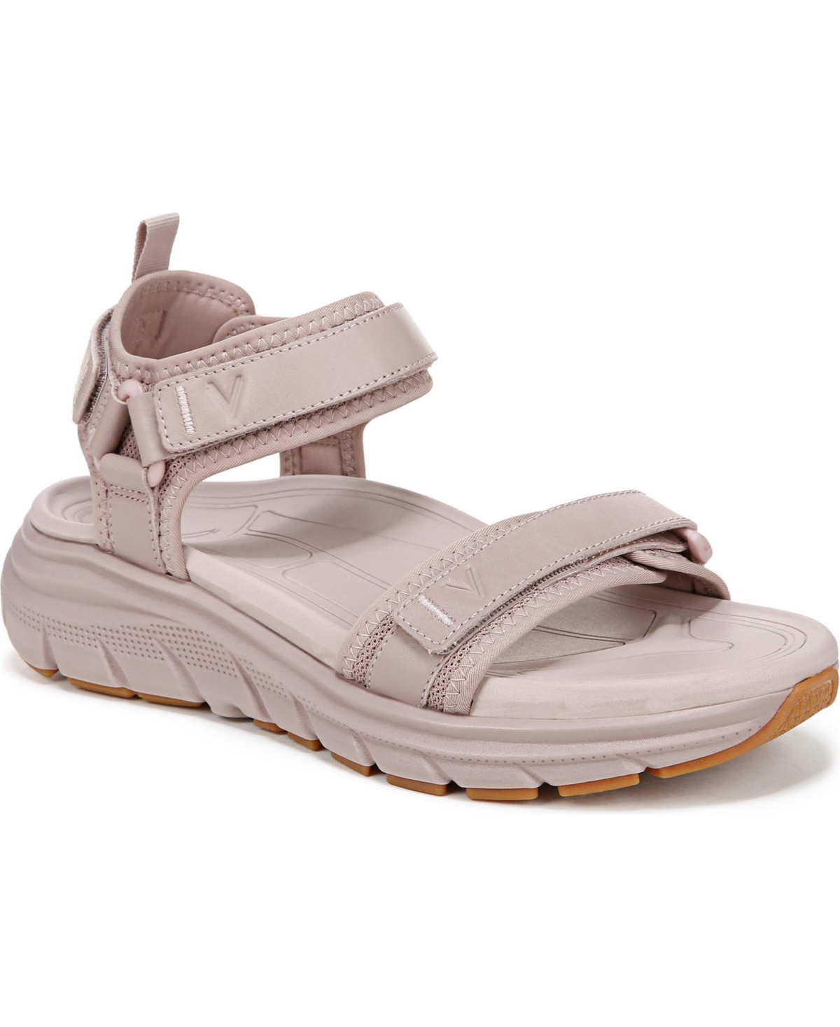Womens Walk Max Wanderer Walking Sandals - Vintage blue haze leather  mesh