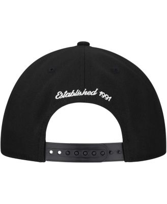 Men's Black Death Row Records A-Frame Adjustable Hat