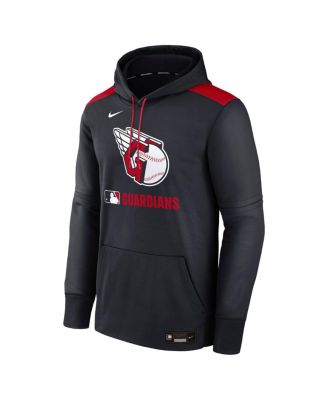 Men's Navy Cleveland Guardians Authentic Collection Performance Pullover Hoodie