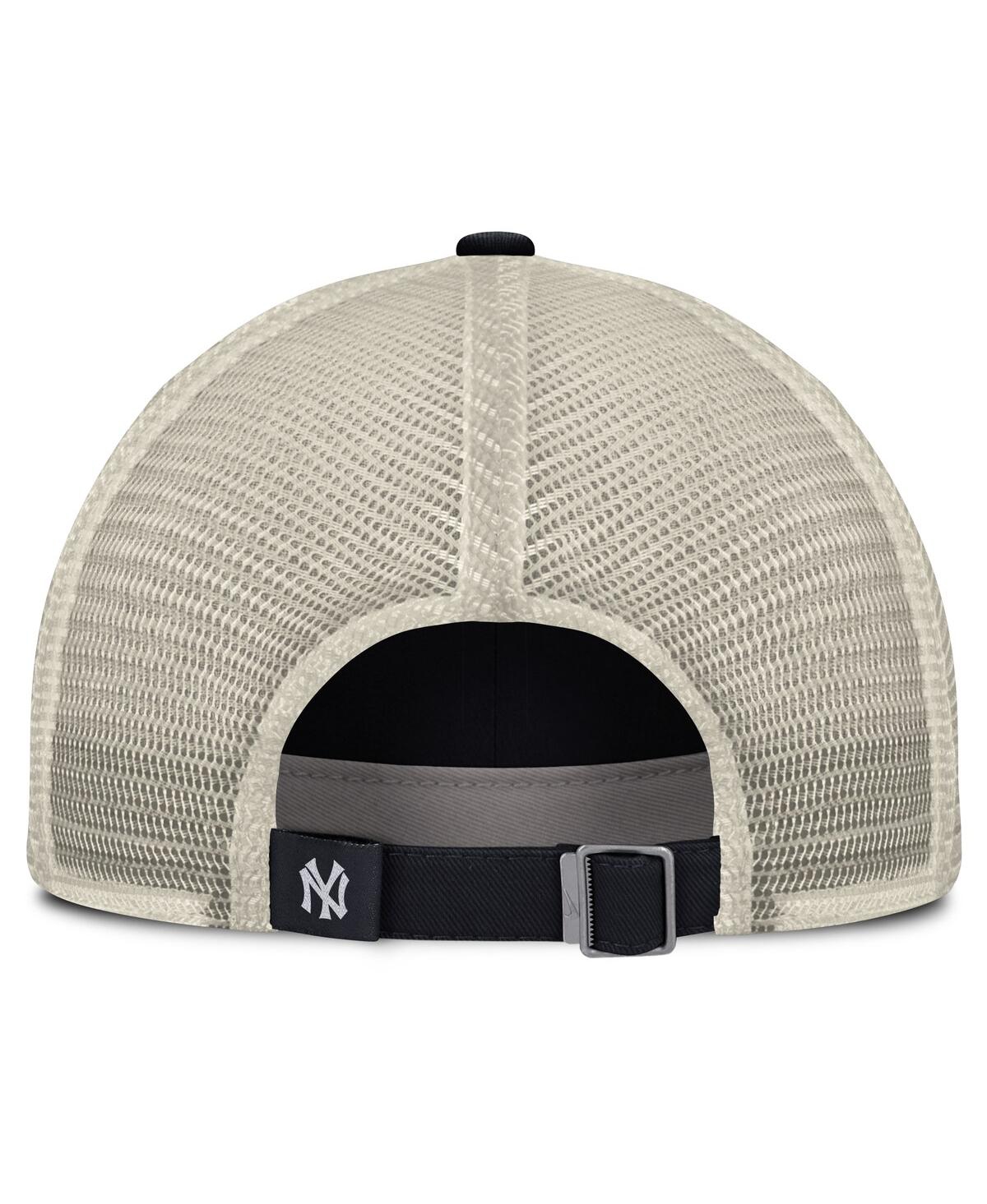 Nike Men's Navy/natural New York Yankees Cooperstown Collection Club Trucker Adjustable Hat In Navy,natural