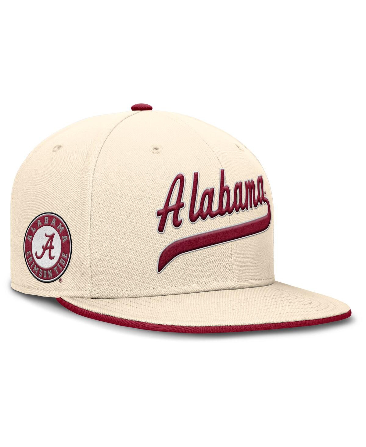 Nike Men's Natural Alabama Crimson Tide Primetime True Performance Fitted Hat In Natural