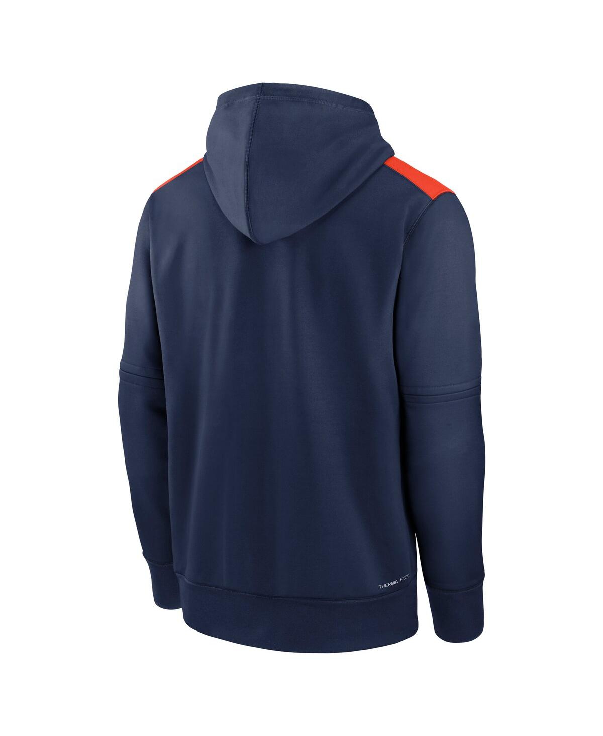 Nike Men's Houston Astros Authentic Collection  Therma Mlb Pullover Hoodie In Blue